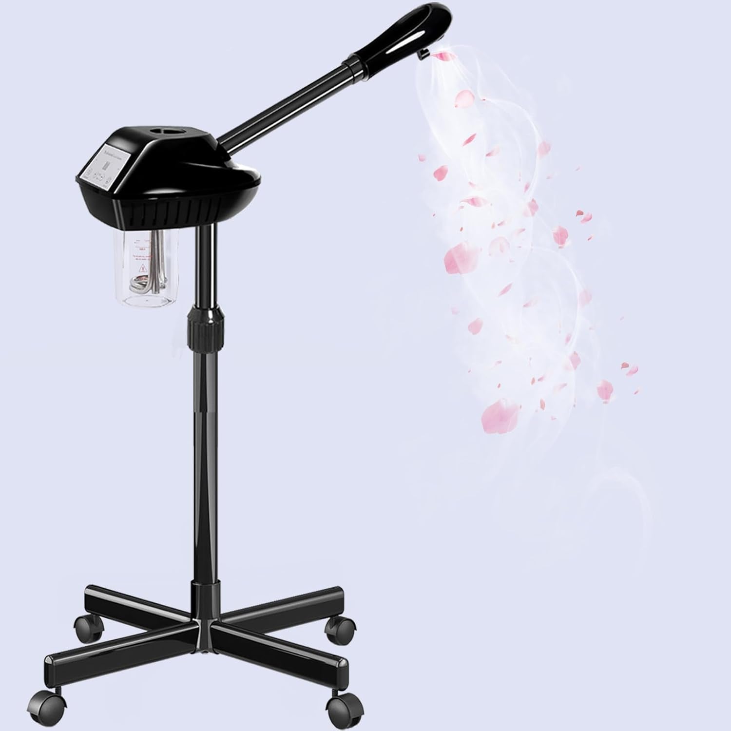 Facial Steamer on Wheels,Face Steamer for for Deep Cleansing and Hydration with Timer Function for Spa, Salon and Home Use